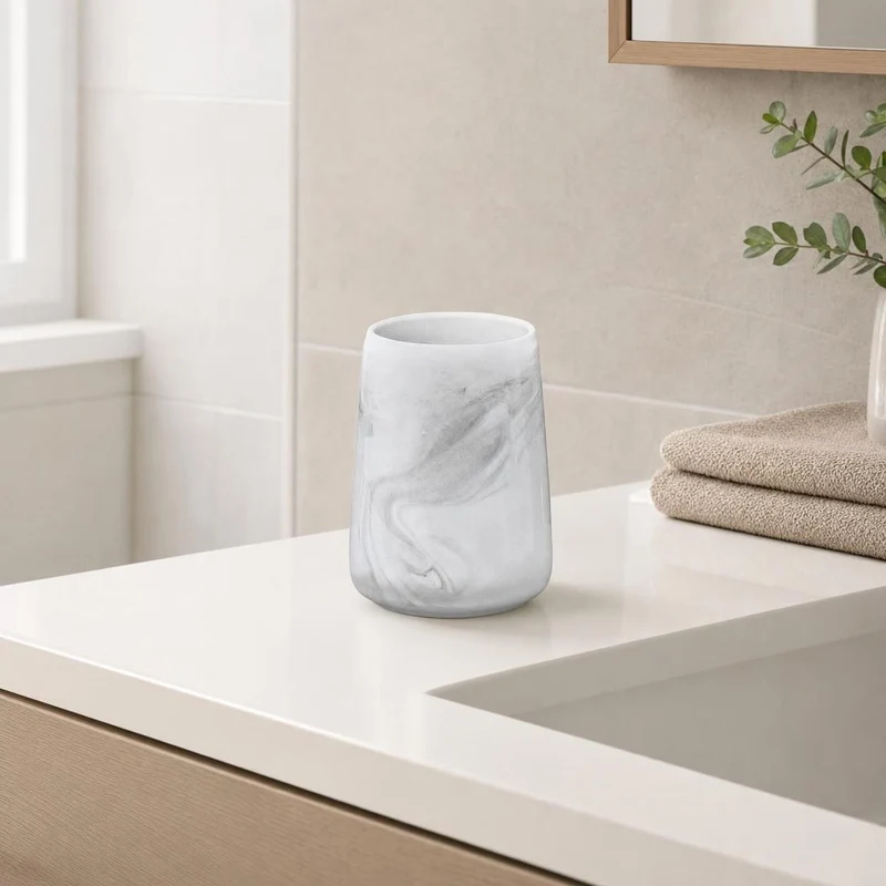 Zahnputzbecher MARBLE Anthrazit