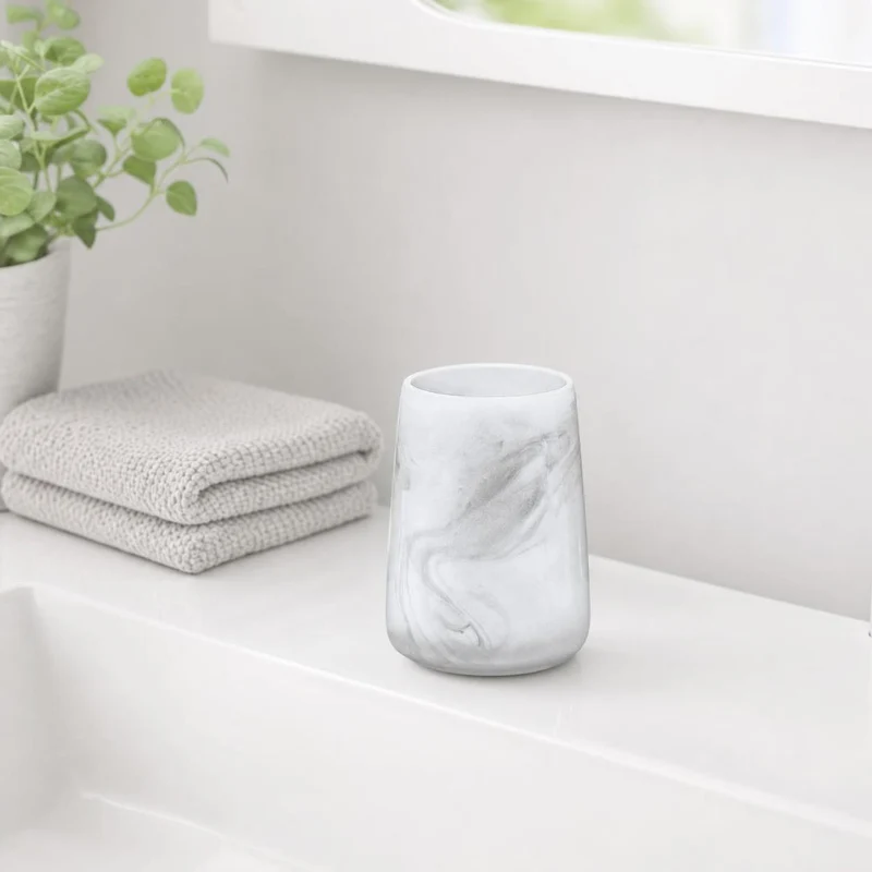 Zahnputzbecher MARBLE Anthrazit