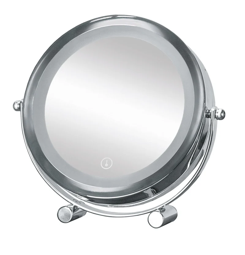 LED-Kosmetikspiegel BRIGHT MIRROR SHORTY Silberfarben