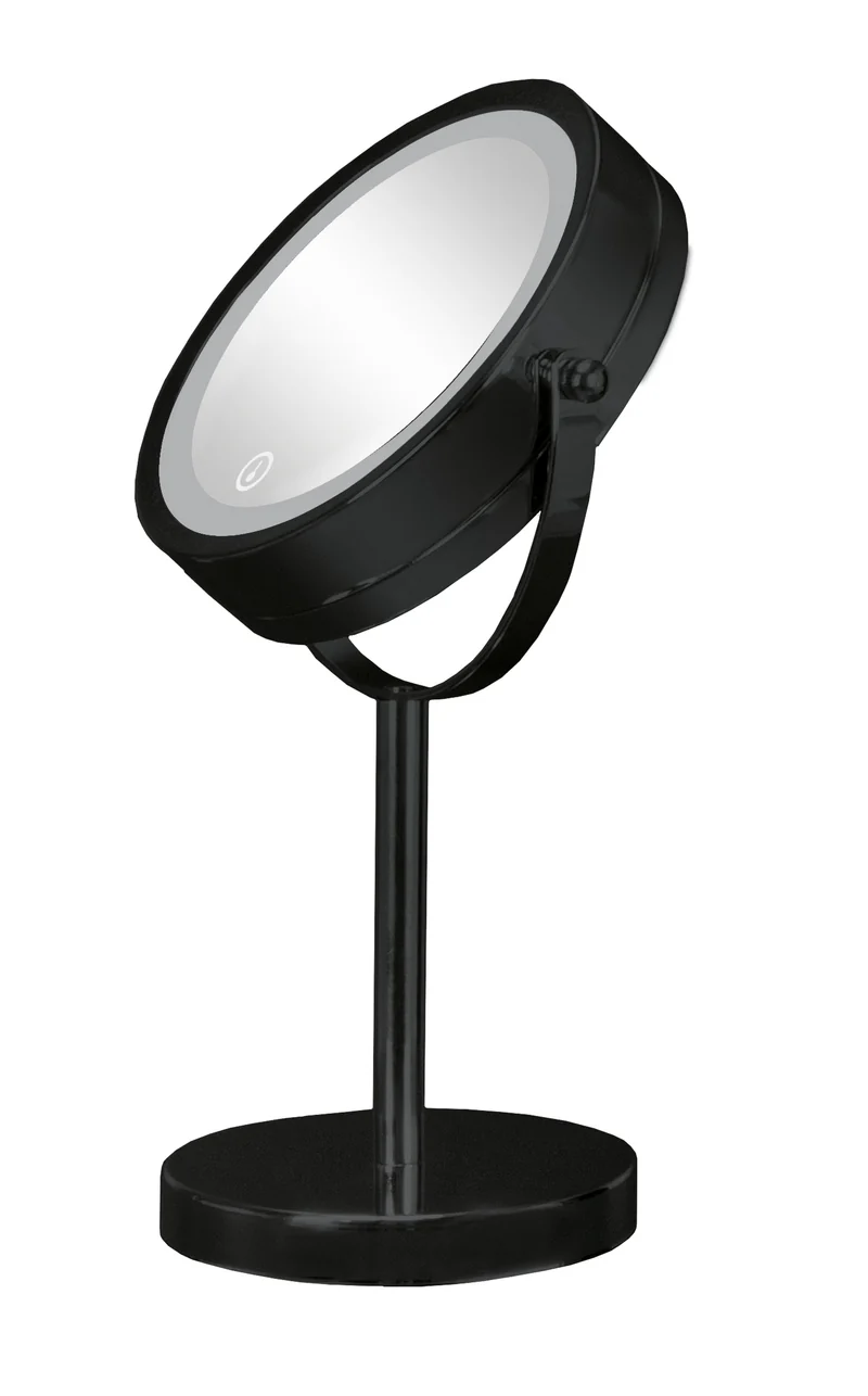 LED-Kosmetikspiegel BRIGHT MIRROR Schwarz