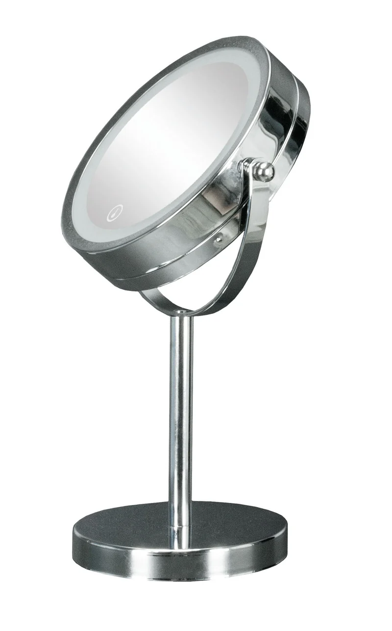 LED-Kosmetikspiegel BRIGHT MIRROR Silberfarben