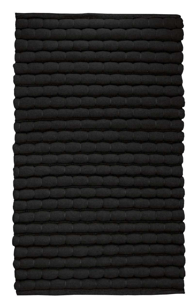 Badteppich AVERA Schwarz 60 x 100 cm