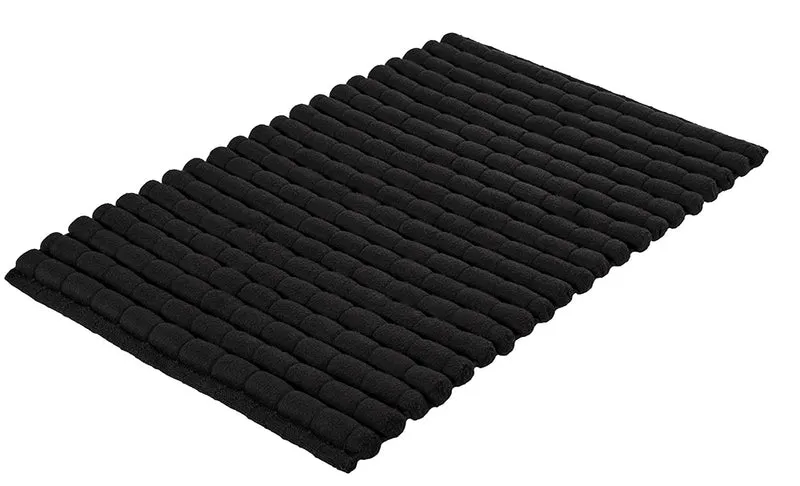 Badteppich AVERA Schwarz 60 x 100 cm