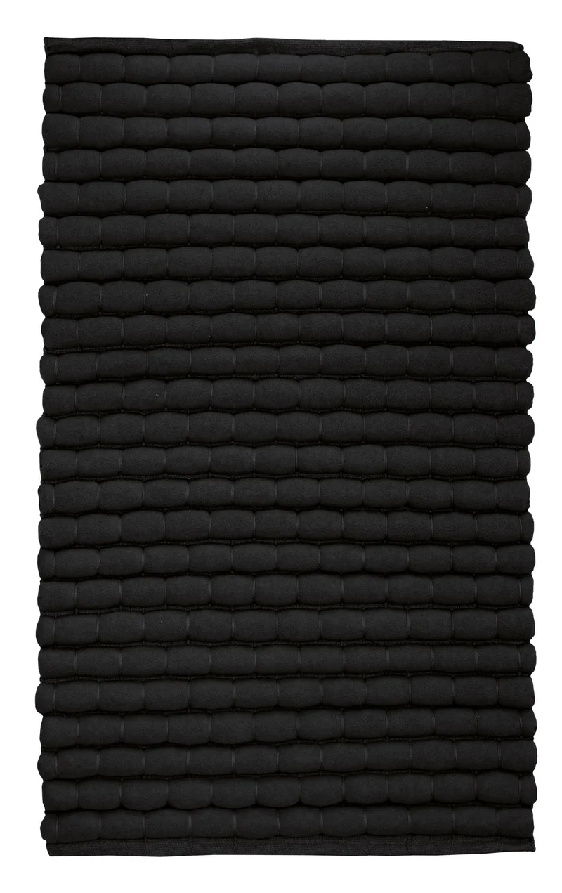 Badteppich AVERA Schwarz 60 x 60 cm