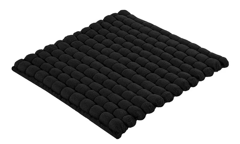 Badteppich AVERA Schwarz 60 x 60 cm