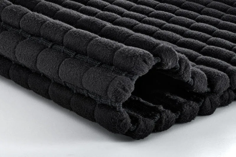 Badteppich AVERA Schwarz 60 x 60 cm