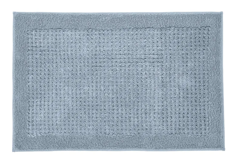 Badteppich NET Stahlblau 60 x 90 cm