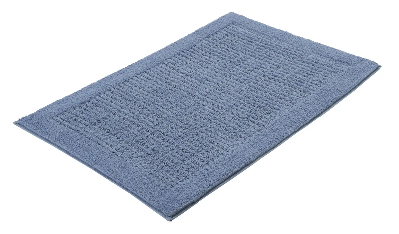 Badteppich NET Stahlblau 60 x 90 cm