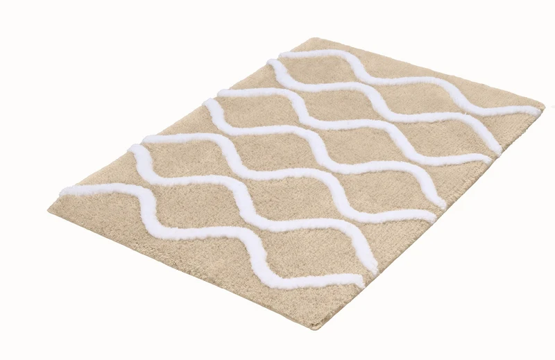 Badteppich PIANA Sandbeige 60 x 90 cm