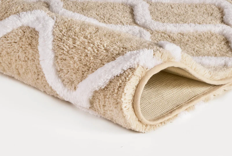 Badteppich PIANA Sandbeige 60 x 90 cm