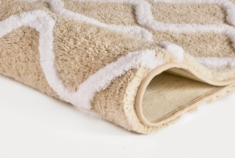 Badteppich PIANA Sandbeige 70 x 120 cm