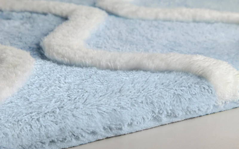 Badteppich PIANA Stahlblau 55 x 65 cm