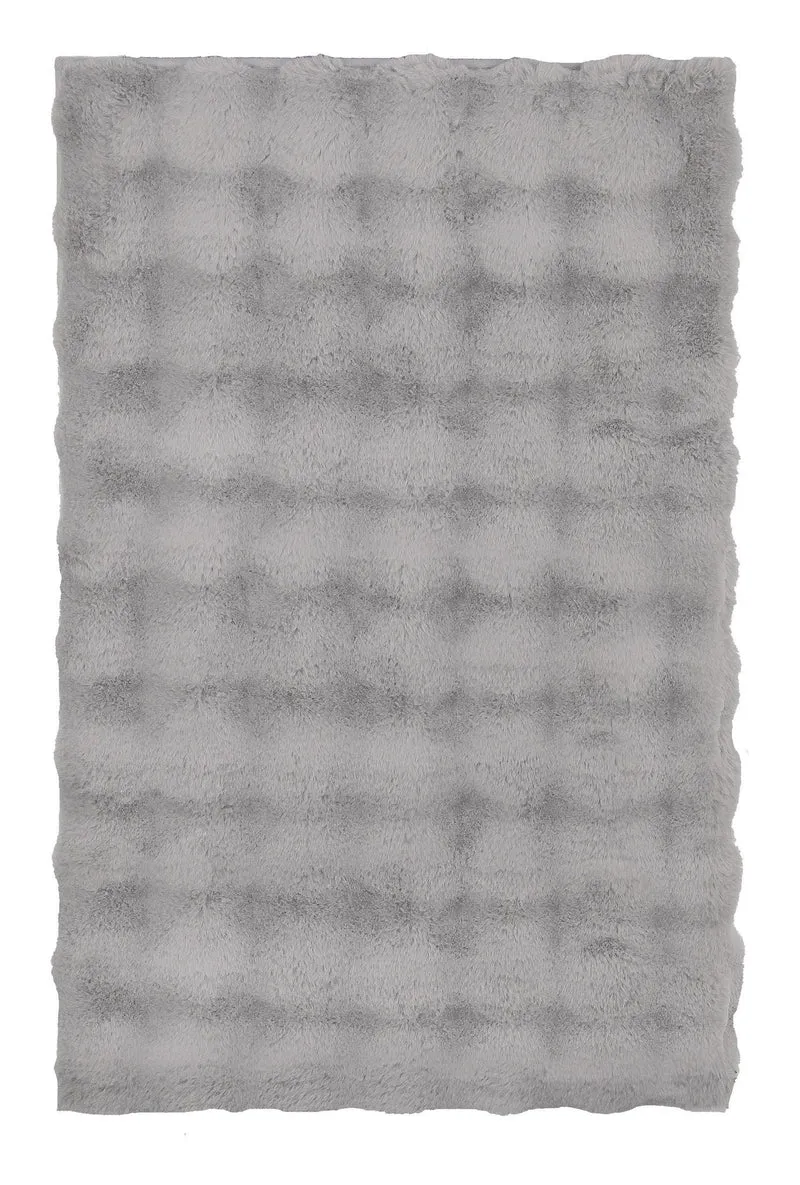 Badteppich CLOUD Silbergrau 60 x 90 cm