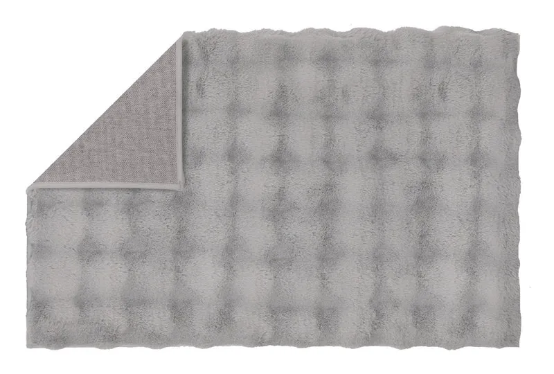 Badteppich CLOUD Silbergrau 60 x 90 cm