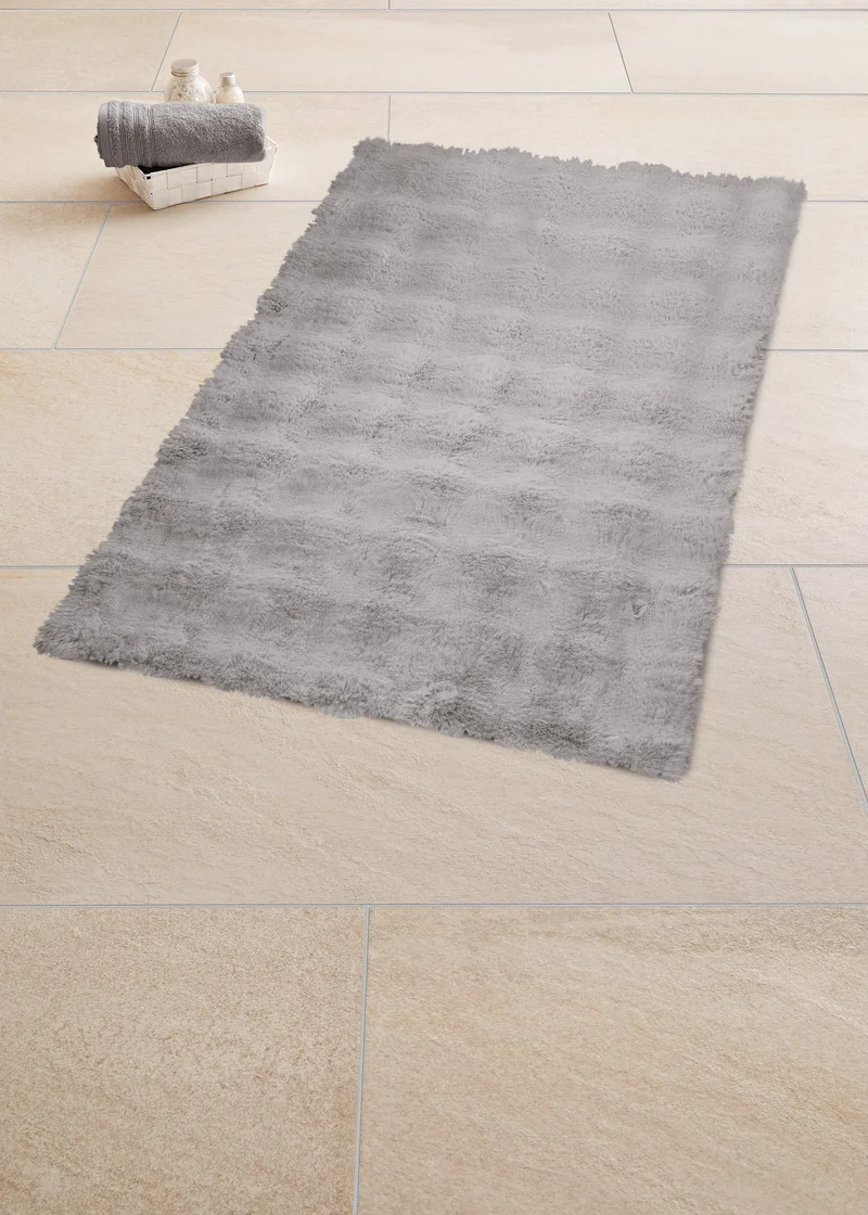 Badteppich CLOUD Silbergrau 60 x 90 cm