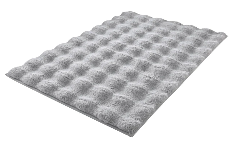 Badteppich CLOUD Silbergrau 70 x 120 cm