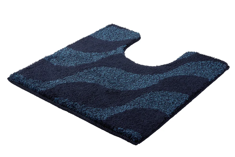 WC-Vorleger ONDA Navy 55 x 55 cm mit Ausschnitt