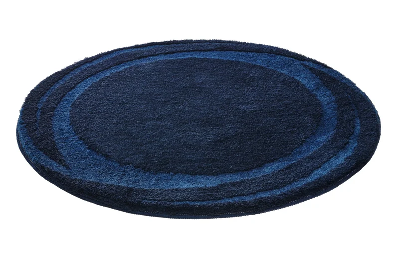 Badteppich MYSTIC Navy 100 cm rund