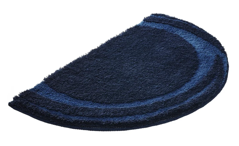 Badteppich MYSTIC Navy 45 x 70 cm halbrund