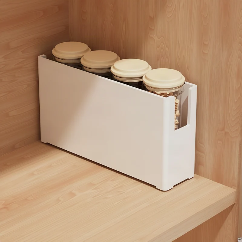 Wall-mounted storage box with compartments