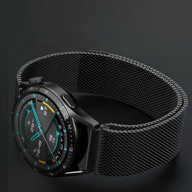 Black Luxury Bracelet for UltradThin Smartwatch