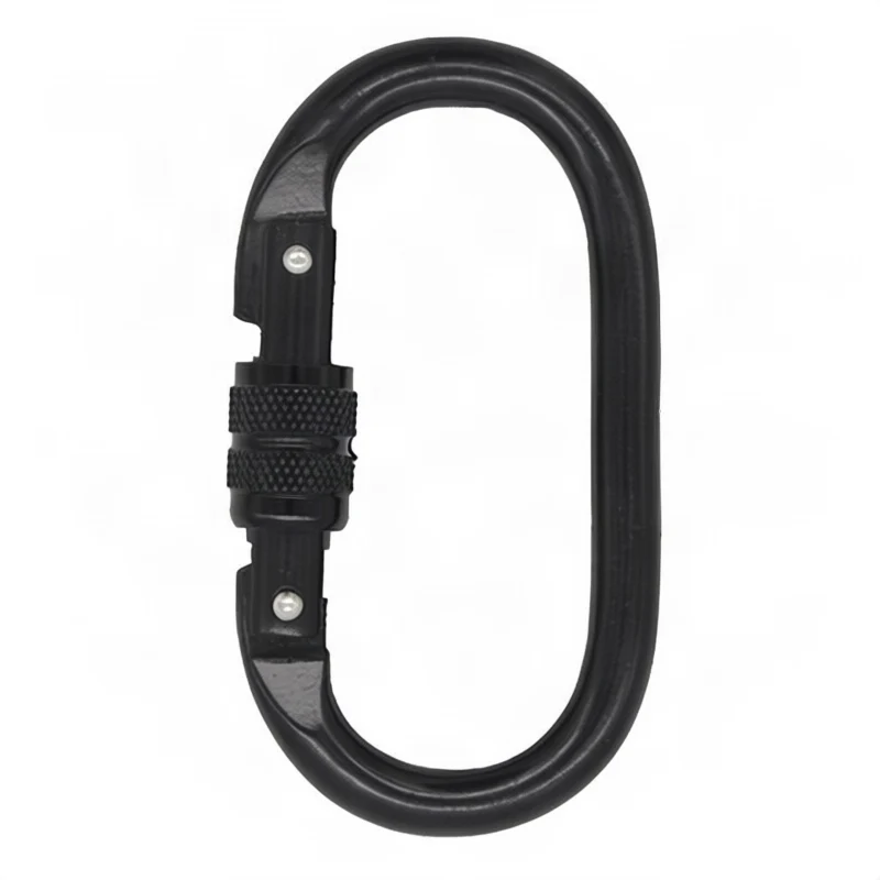 Steel carabiner for climbing, 25 KN