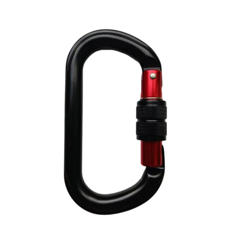 Steel carabiner for climbing, 25 KN