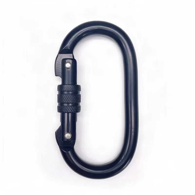 Steel carabiner for climbing, 25 KN