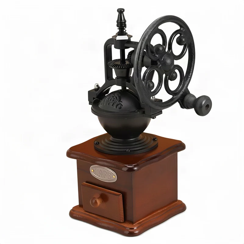 Manual coffee grinder made of stainless steel