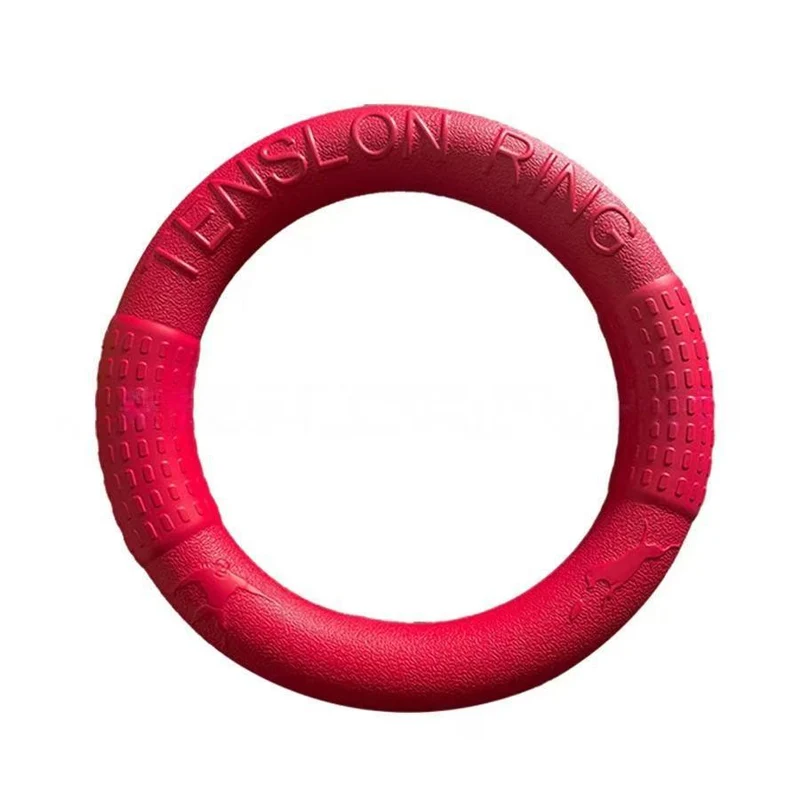 Rubber play ball for dogs with tail