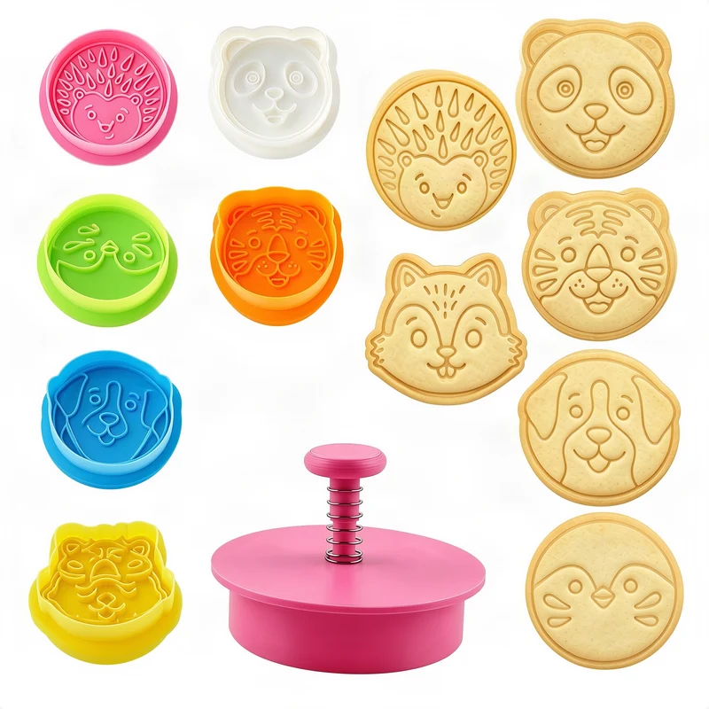 Cookie cutters plastic, various designs