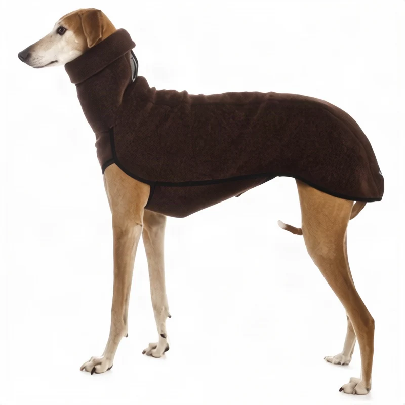Dog coat made of sweatshirt fabric with pockets