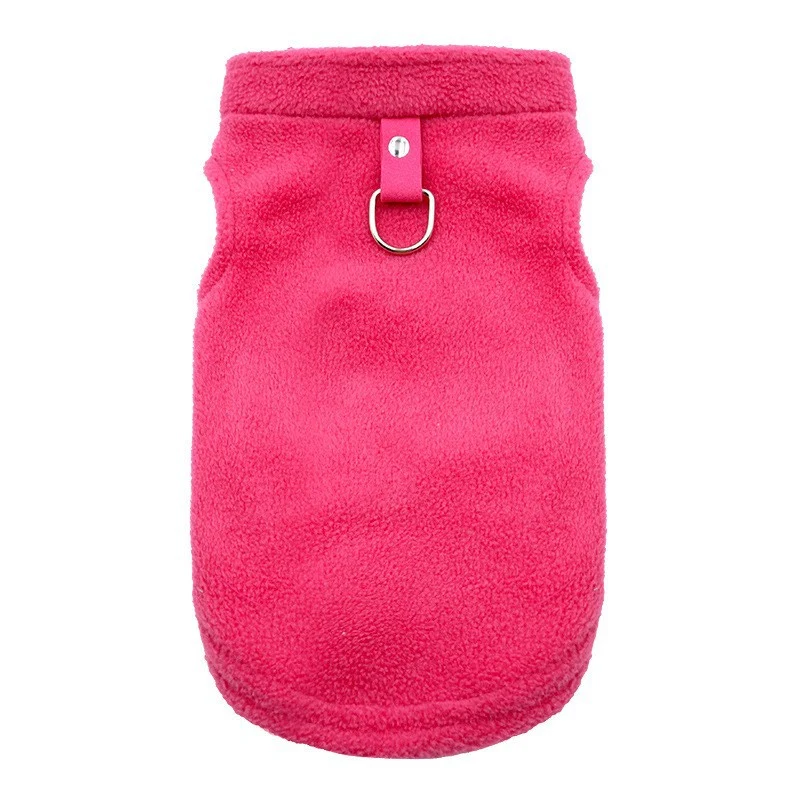 Dog coat made of sweatshirt fabric with pockets