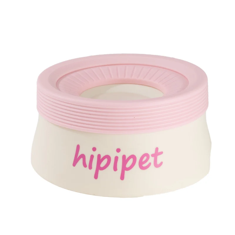 Collapsible dog bowl made of silicone