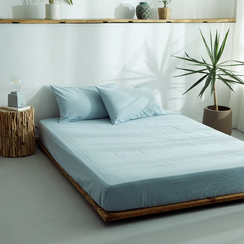 Cotton fitted sheet, 1.8 m bed