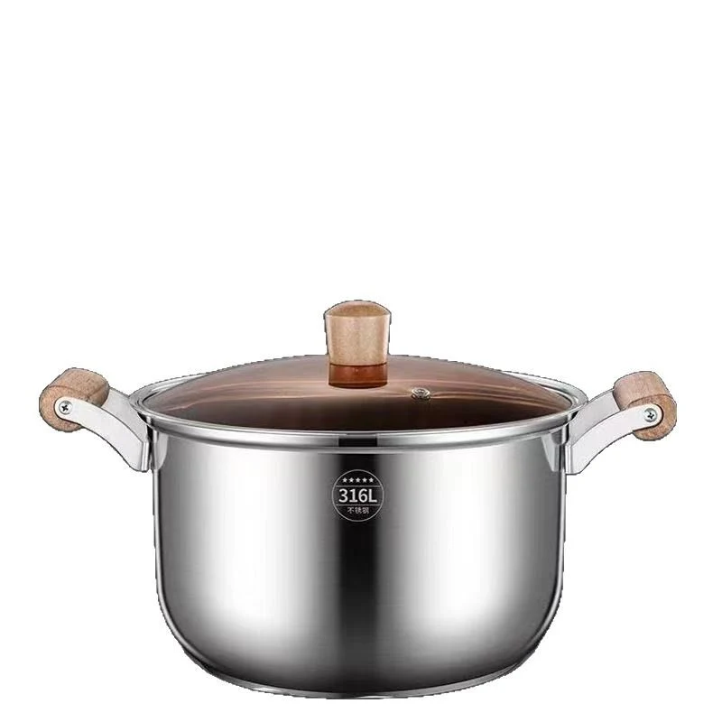 Stainless steel cooking pot 20 cm, 1.1–2 L, model HD190912
