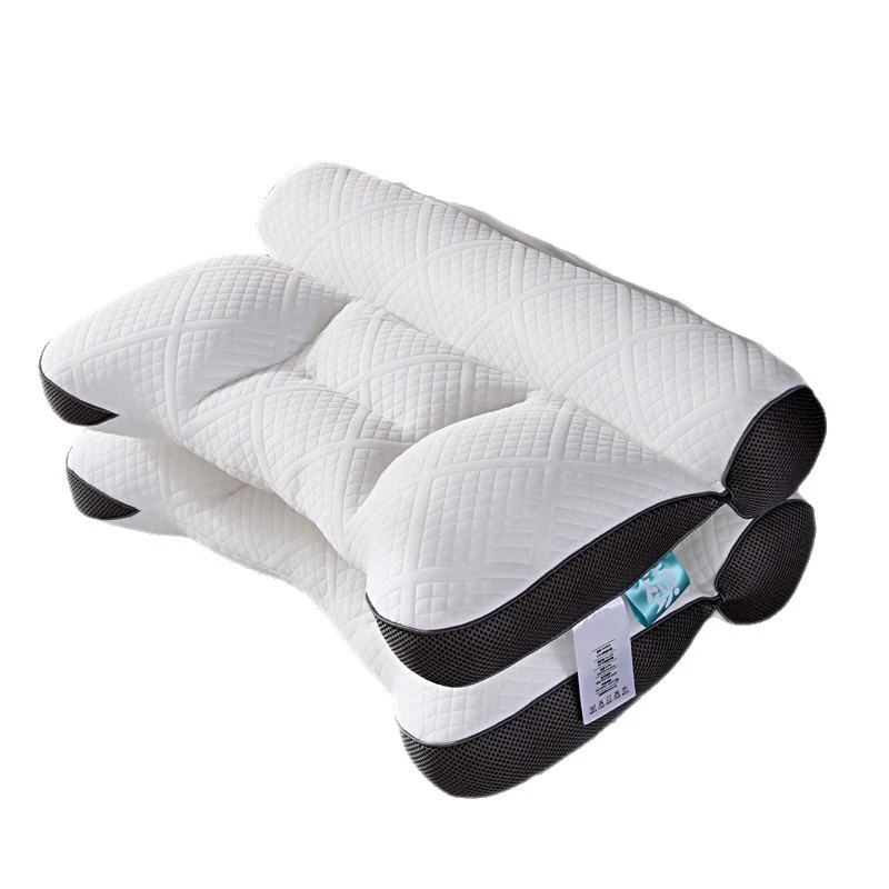 Neck support pillow with polyester filling