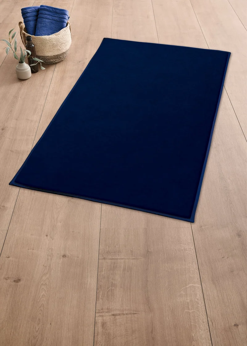Badteppich VELVET Navy 60 x 90 cm
