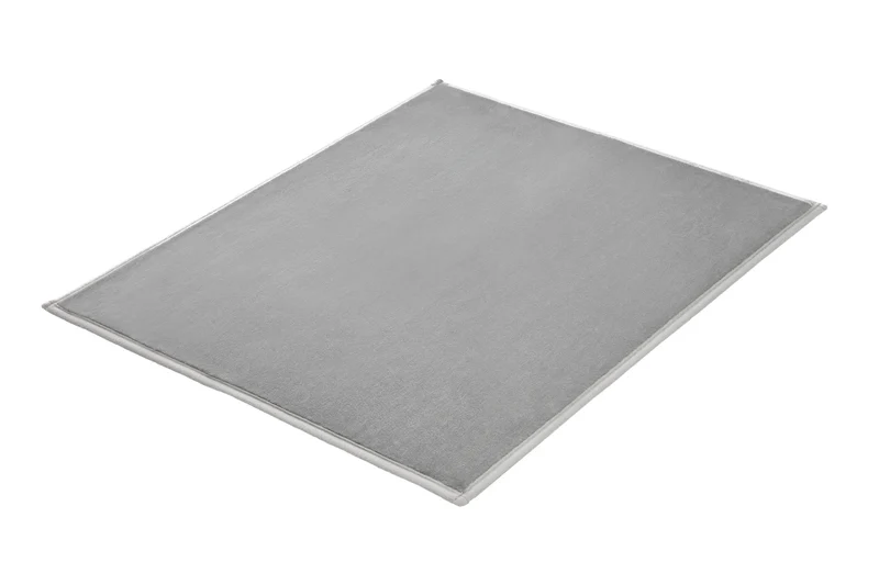 Badteppich VELVET Platinfarben 50 x 60 cm