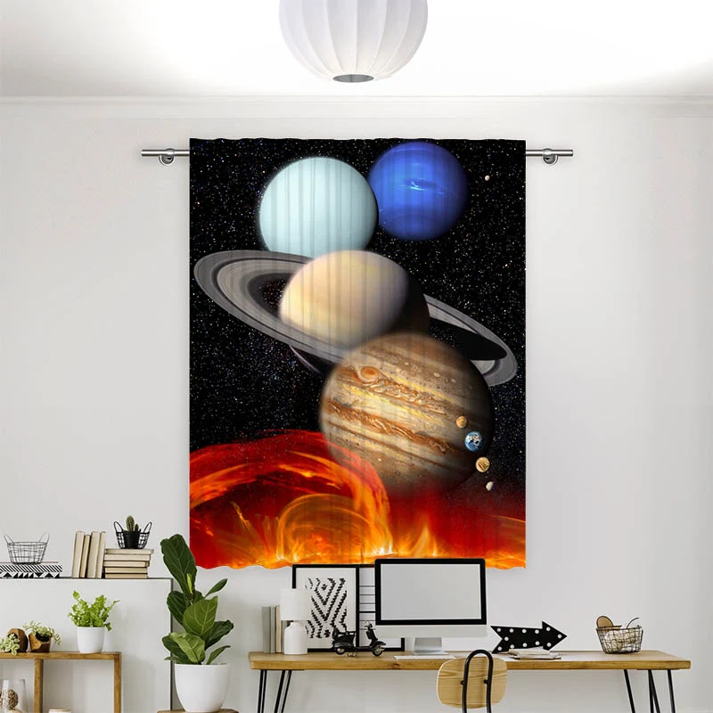 Vorhang Motiv "Planeten"