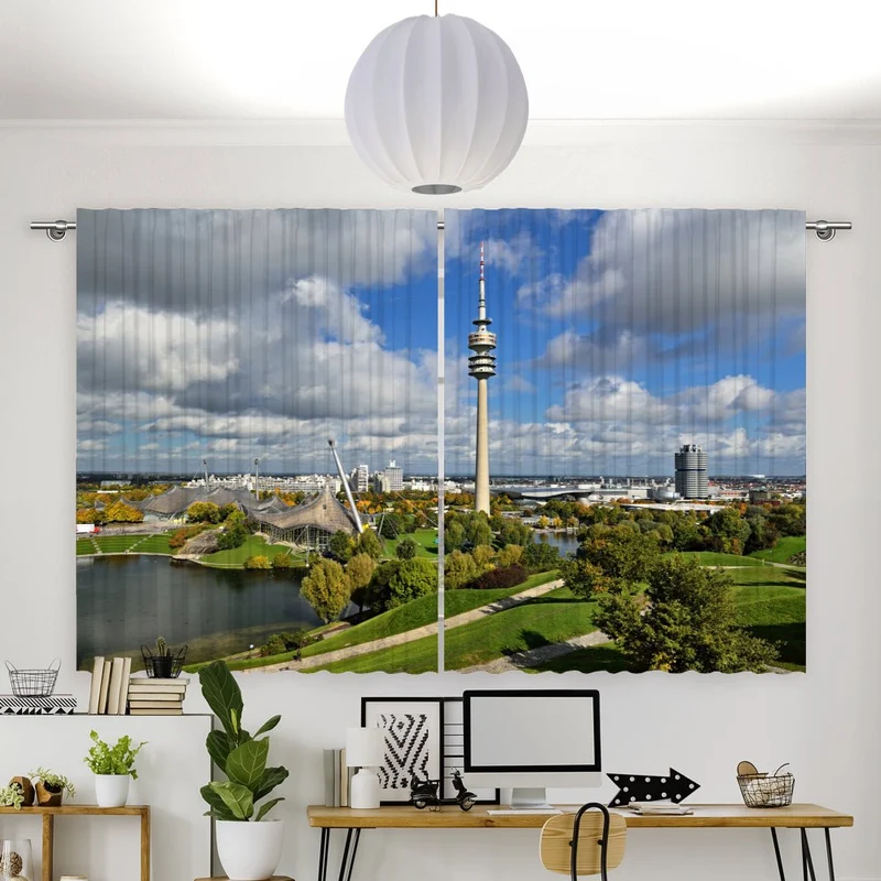 Vorhang Motiv "Olympia Park München"