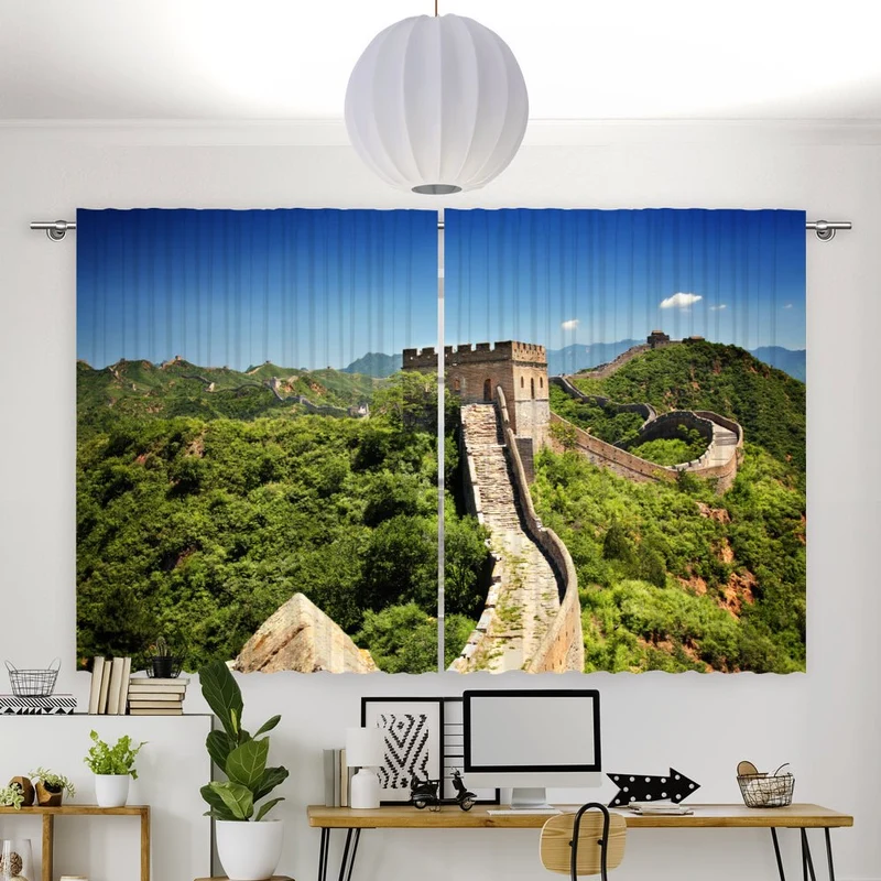 Vorhang Motiv "China große Mauer"