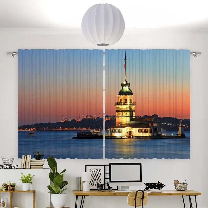 Vorhang Motiv "Kiz Kulesi Istanbul"