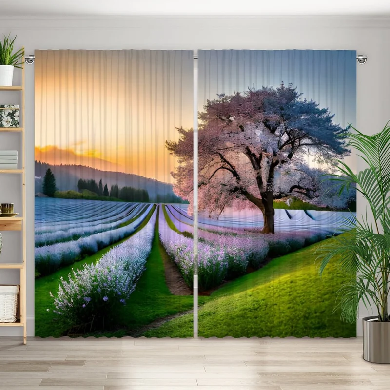 Vorhang Motiv "Baum Frühling"