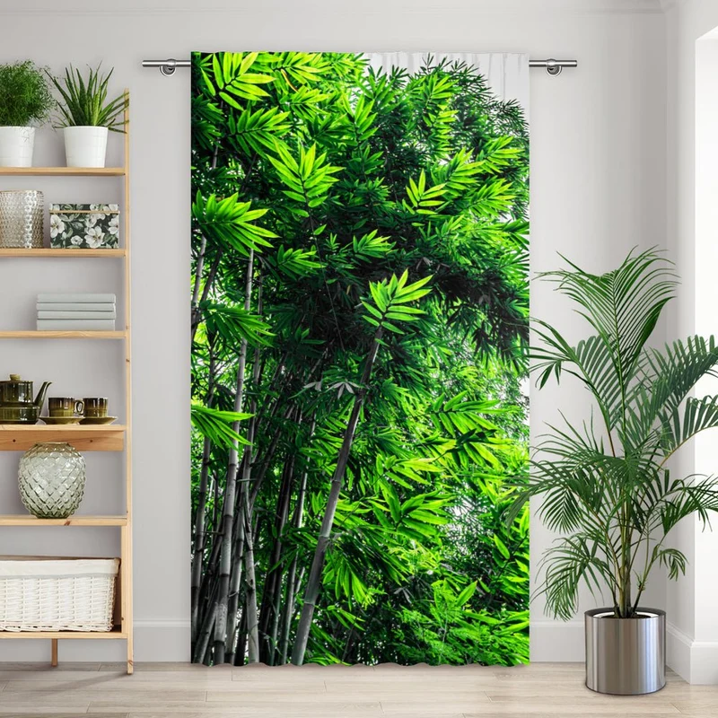 Vorhang Motiv "Bambus Urwald"