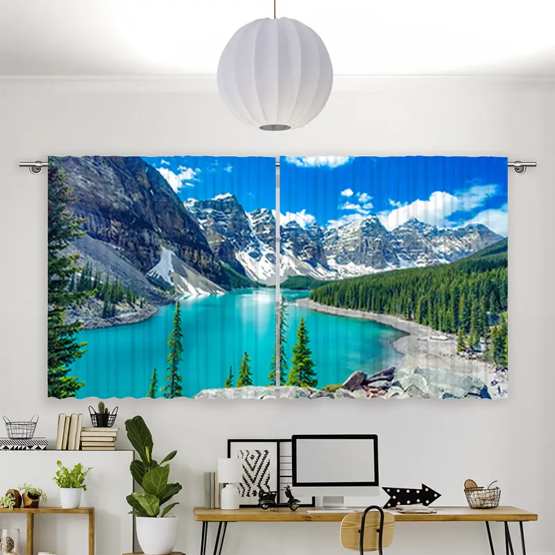Vorhang Motiv "Morain Lake Bergsee"