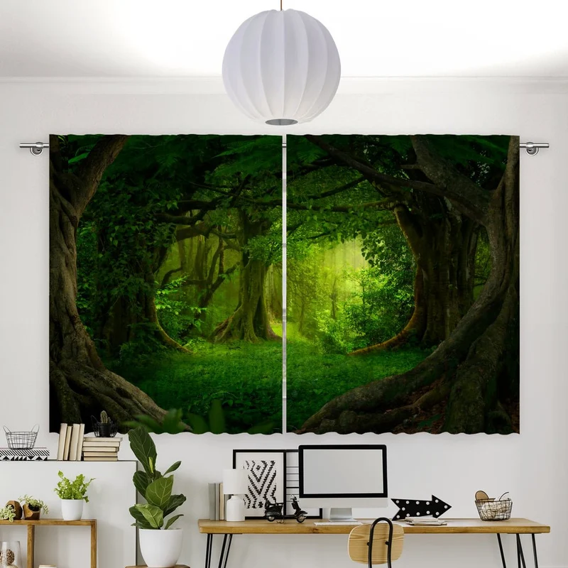 Vorhang Motiv "Urwald Fantasie"