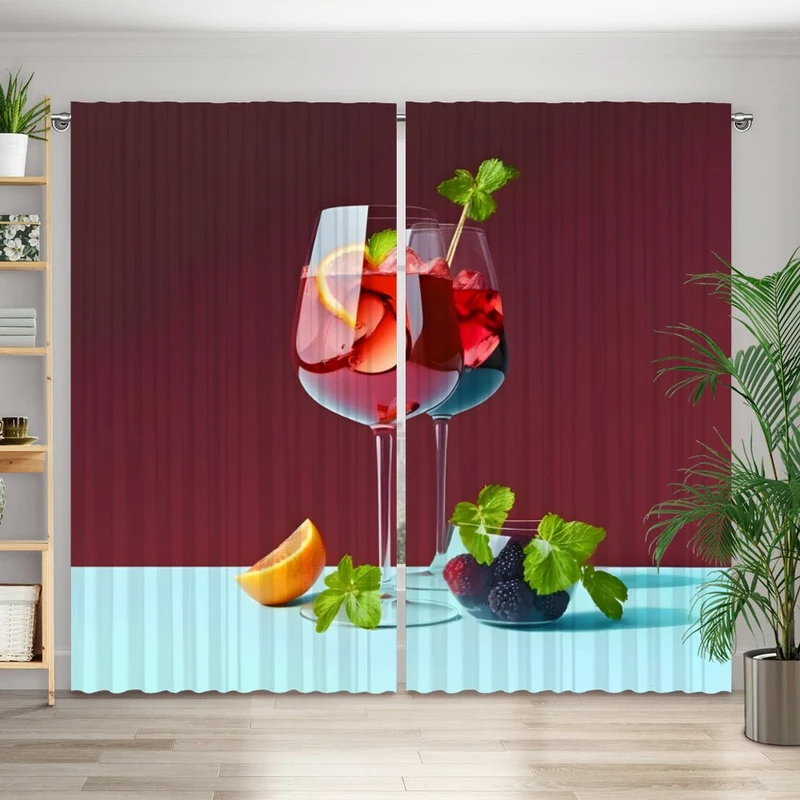 Vorhang Motiv "Sangria Cocktail"