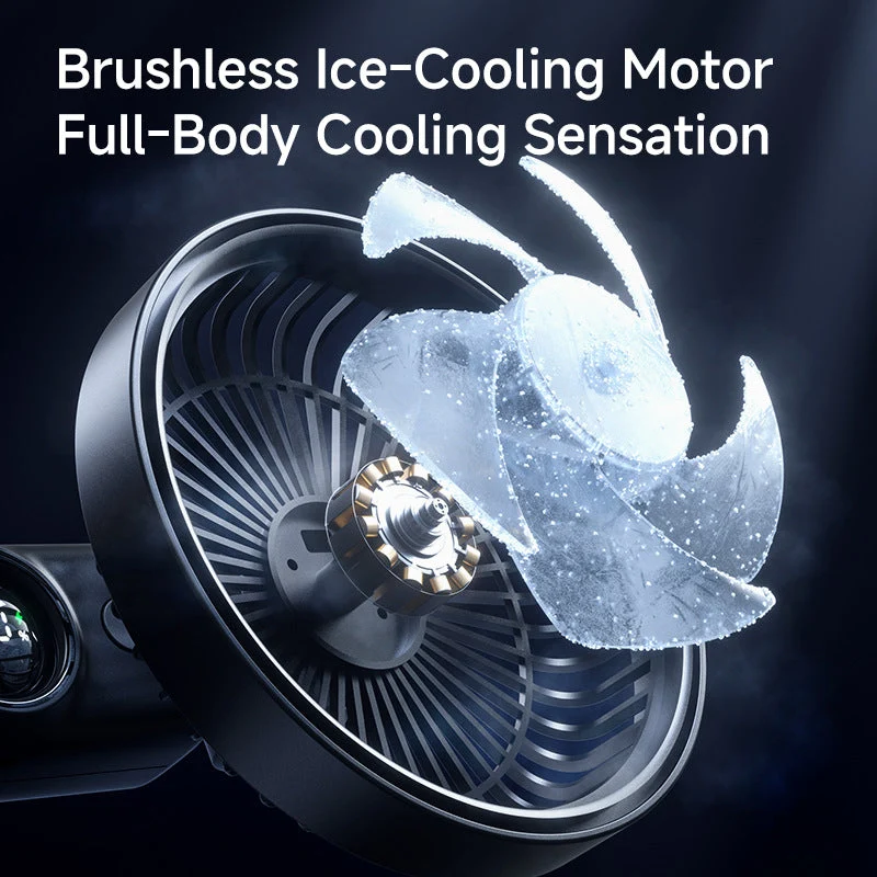 Unisex Dual-Head Rotating Clip-On Fan Luvikno