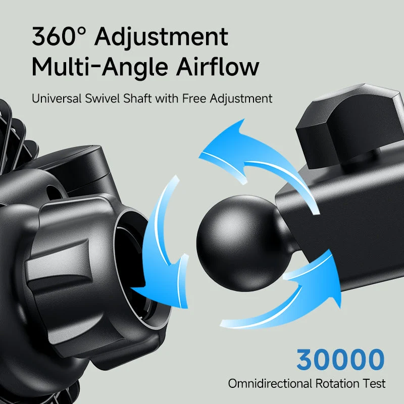Unisex Dual-Head Rotating Clip-On Fan Luvikno